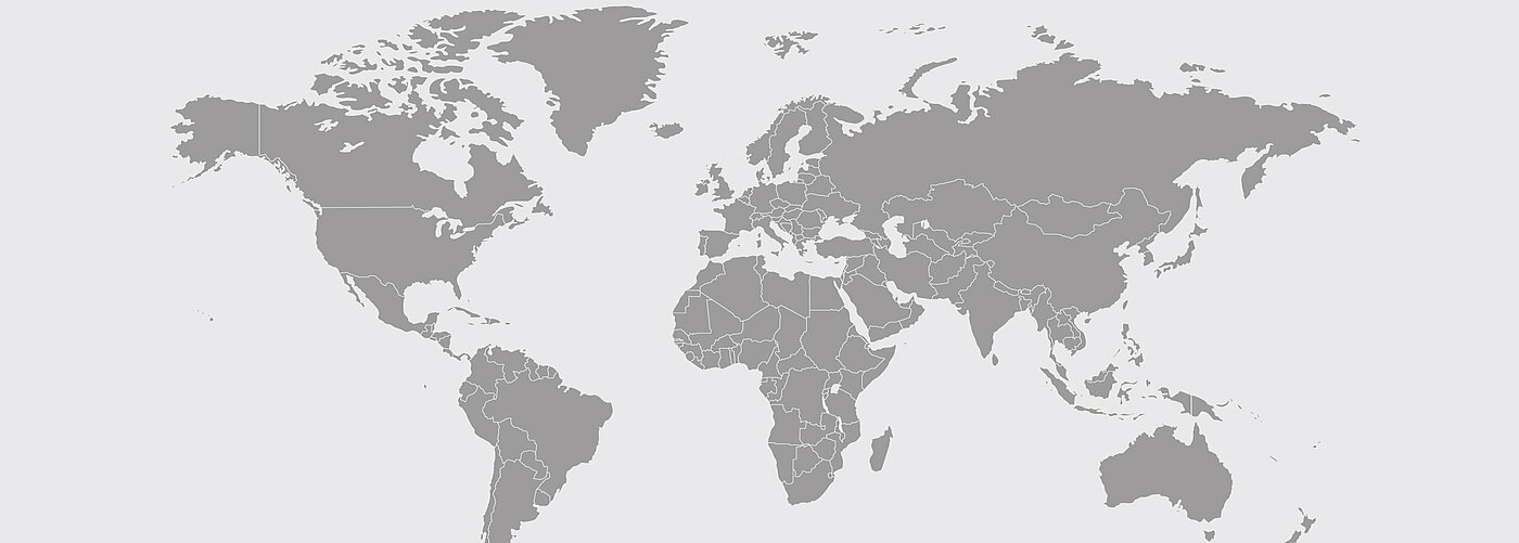 Carte du monde en gris