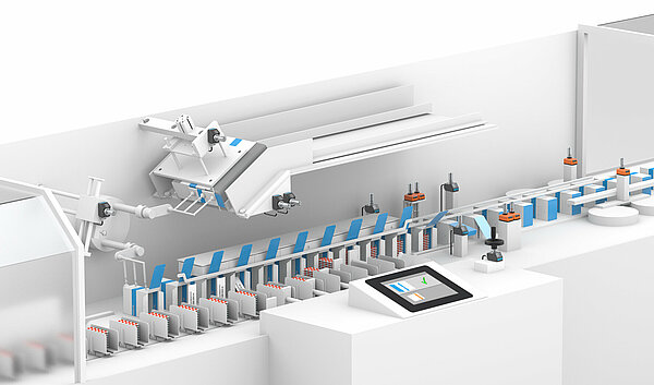 Systèmes de positionnement pour machines d'encartonnage sans icônes