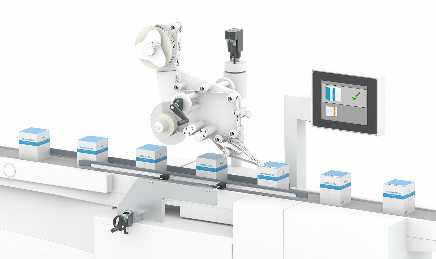 SIKO positioning systems for labeling machines without icons