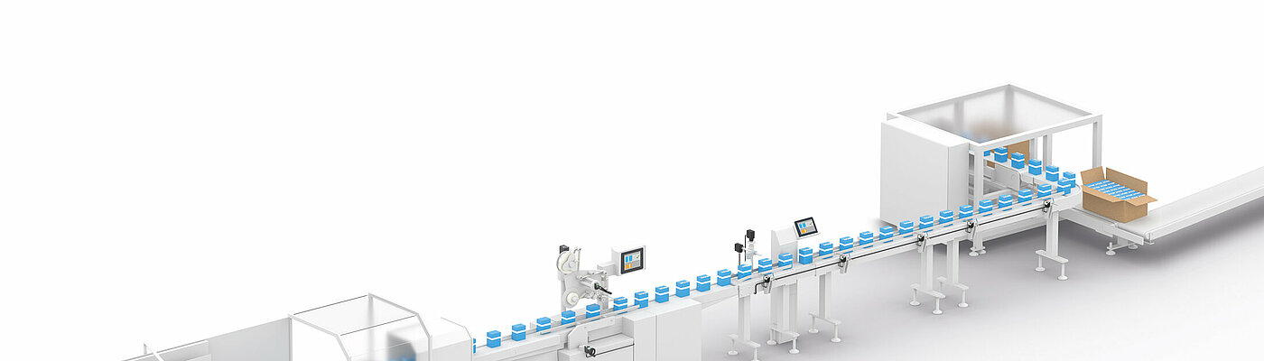 Packaging system with positioning systems