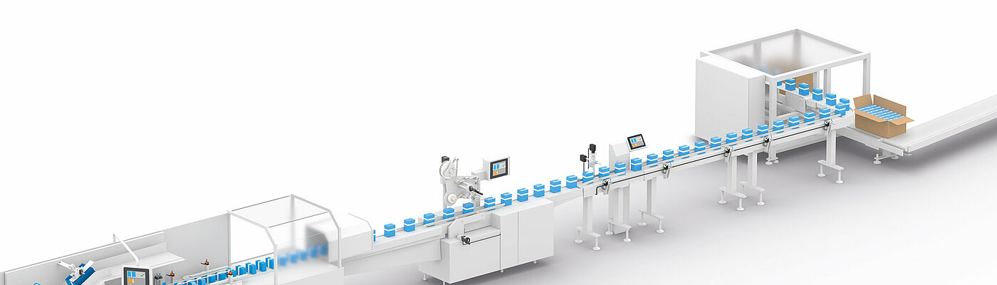 Packaging system with positioning systems