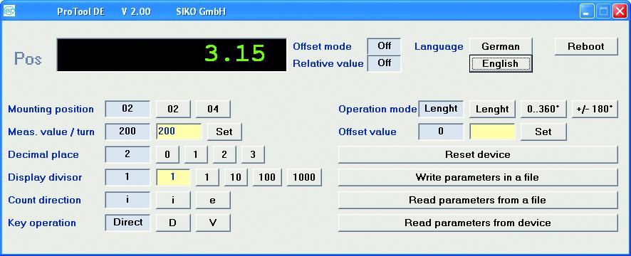 SIKO Global, Logiciel de programmation ProTool DE